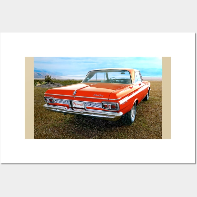 1964 Plymouth Sport Fury Wall Art by Burtney